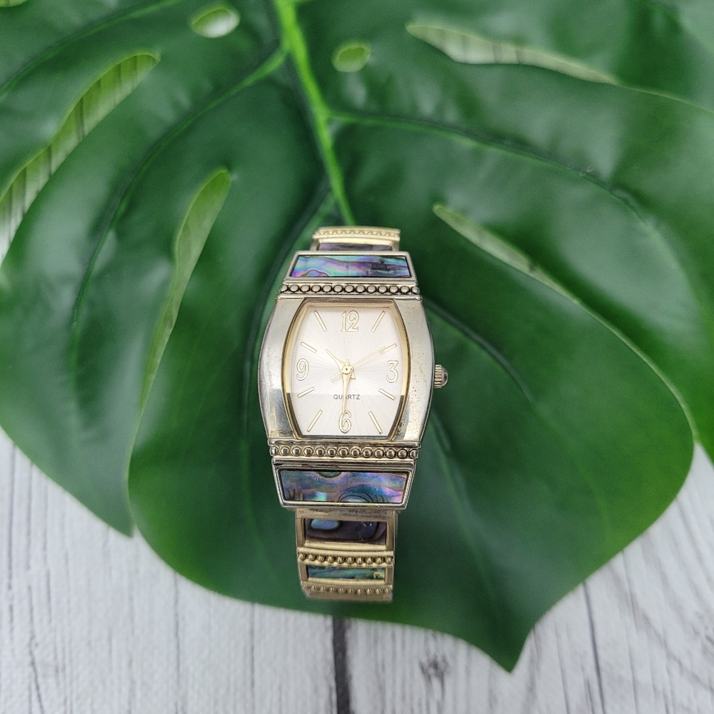 Gold and Abalone Watch